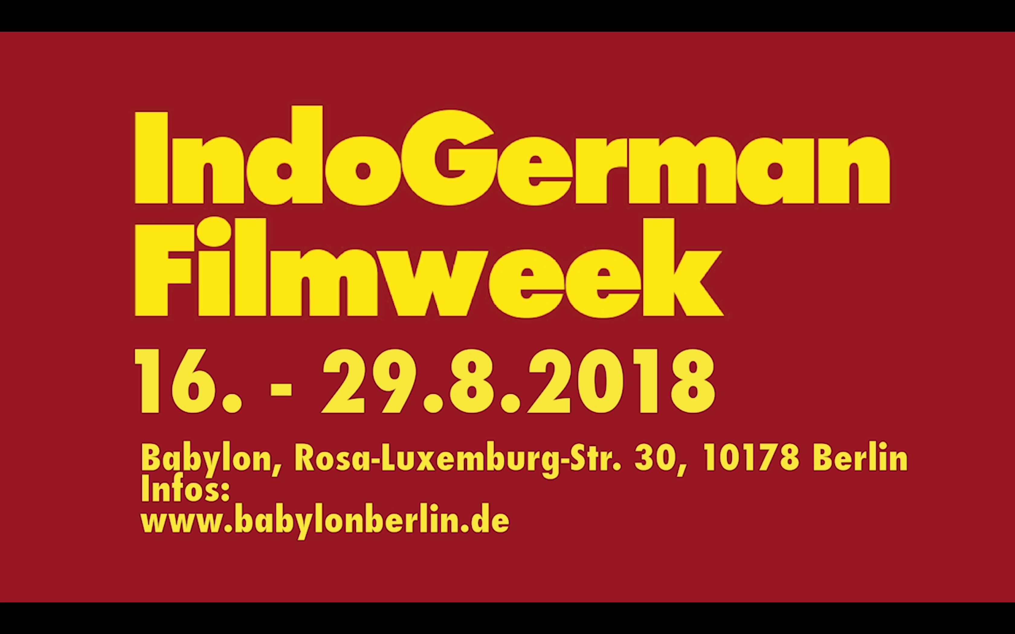 IndoGerman Filmweek Trailer 2018 (short version)